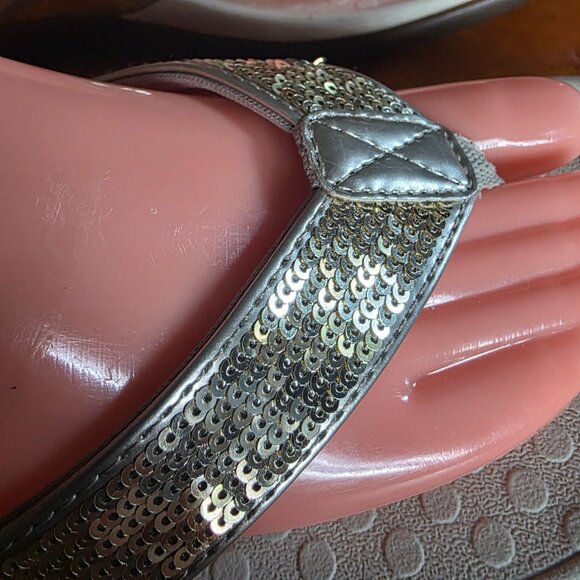 VIONIC ( 9 ) TIDE  Podiatrist-Designed Footbed Orthotic Support Leather Sequin - Picture 2 of 10